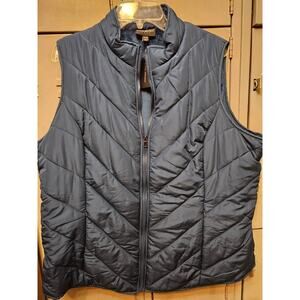 Lane Bryant sleeveless puffer vest with pockets Size 18/20 NEW with tags